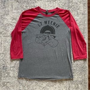 L7 Weenie Sandlot 3/4 sleeve baseball t shirt tee